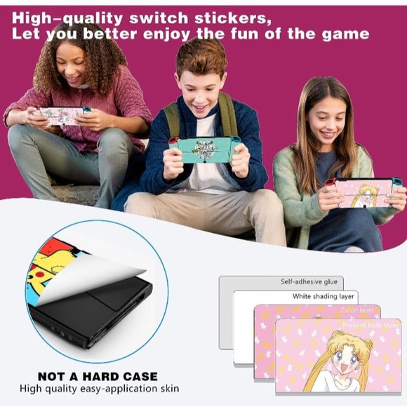 Kawaii Anime Cartoon Skins Stickers for Nintendo Switch OLED 2021 For Girls and - Picture 4 of 7